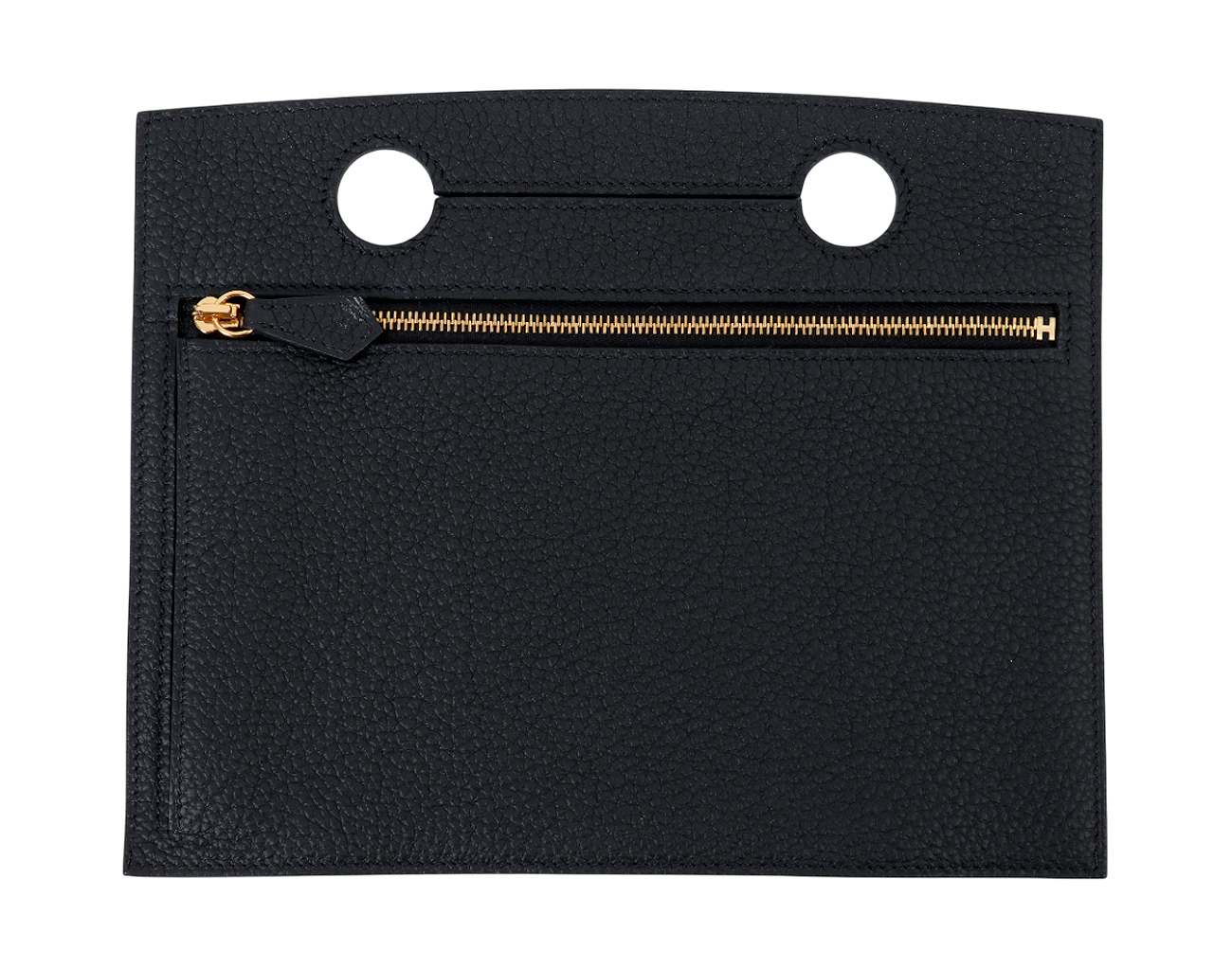 에르메스 백포켓 파우치 30 블랙 금장 Z