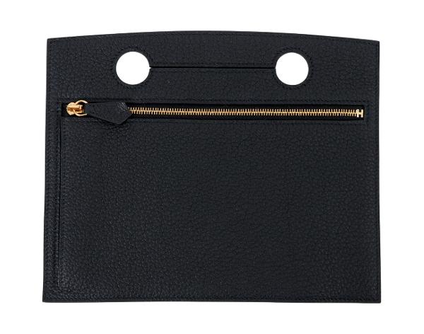 에르메스 백포켓 파우치 30 블랙 금장 Z