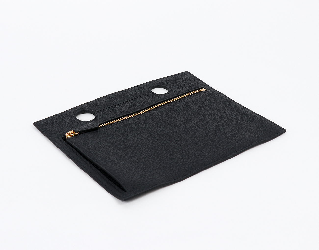 에르메스 백포켓 파우치 30 블랙 금장 Z