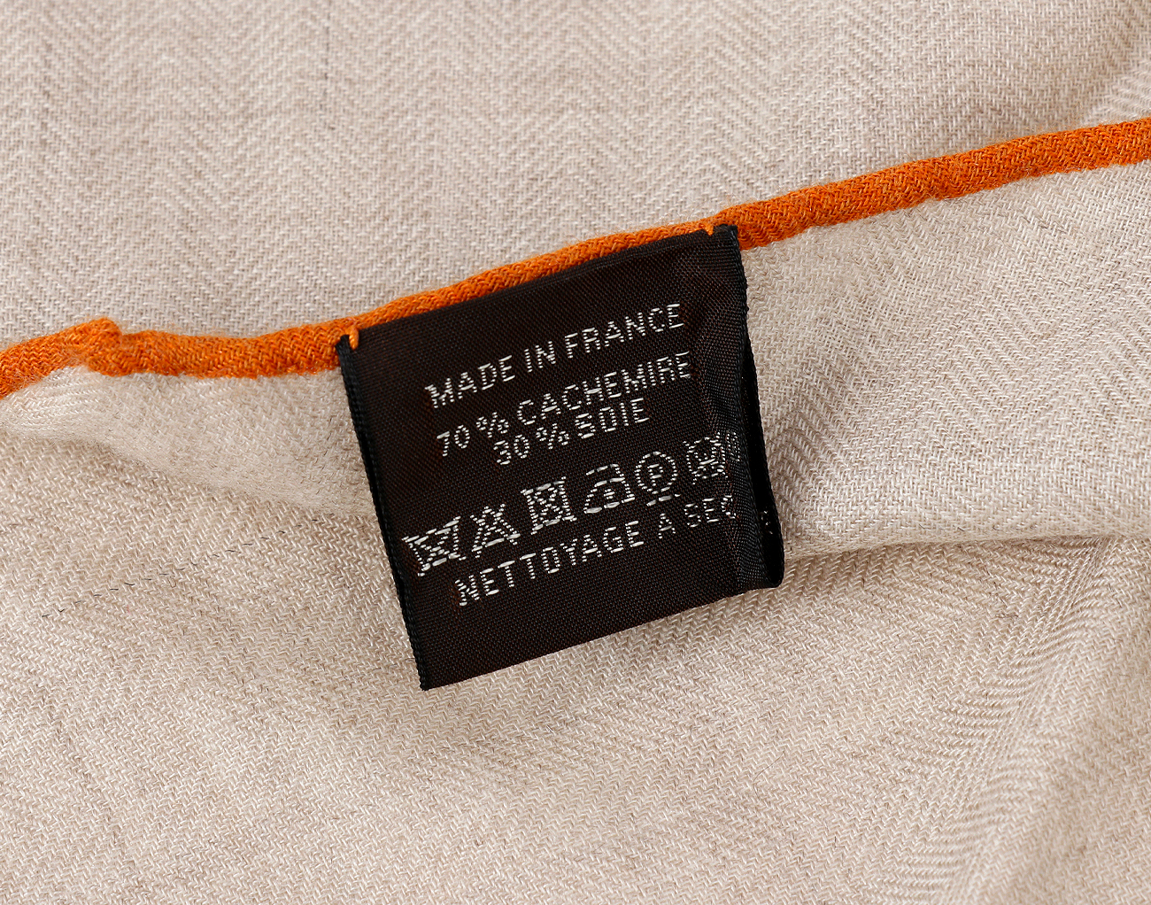 에르메스 캐시미어 미니 로장지 베이지 오렌지