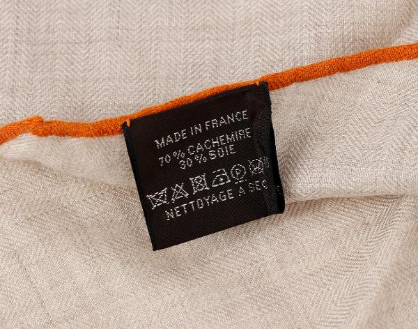 에르메스 캐시미어 미니 로장지 베이지 오렌지