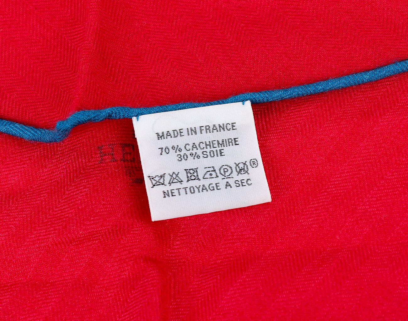 에르메스 캐시미어 미니 로장지 레드 블루