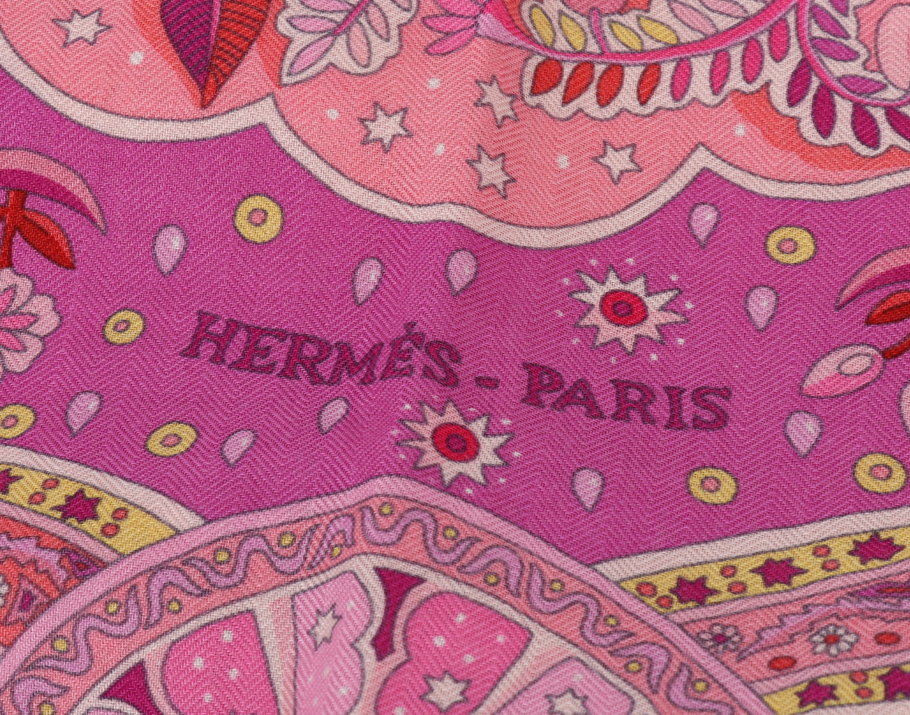 에르메스 캐시미어 숄 140 오 포르투 듀 팔레 루즈 로즈