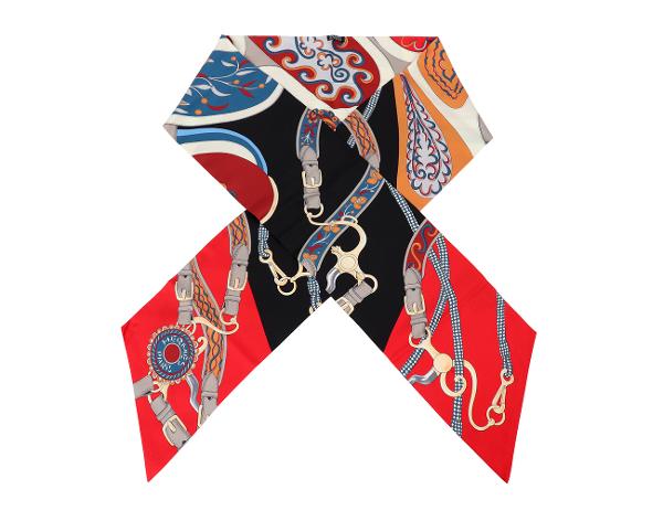 에르메스 맥시 트윌리 페스티벌 드 아마존 블랙 루즈 블루