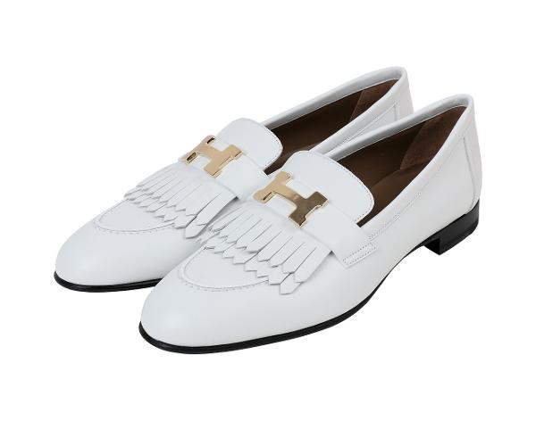 에르메스 로얄 로퍼 블랑 퍼마브래스 38