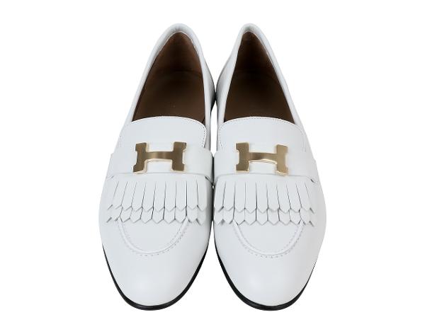 에르메스 로얄 로퍼 블랑 퍼마브래스 38