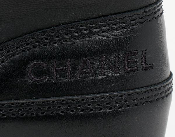 샤넬 하이킹 레이스업 부츠 블랙 36 1/2