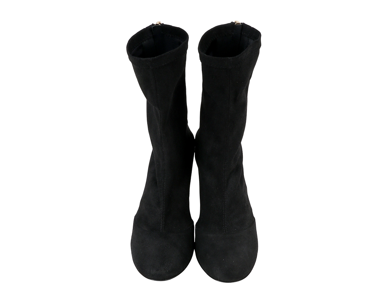 샤넬 스트레치 스웨이드 앵클 부츠 블랙 37 1/2C