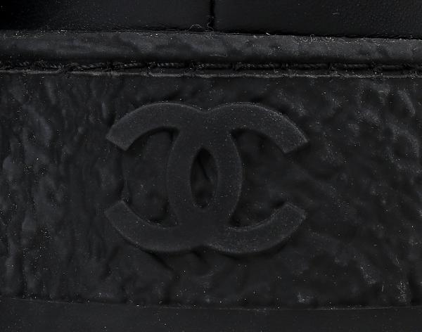 샤넬 백 턴락 CC 첼시 앵클 부츠 블랙 37 1/2C