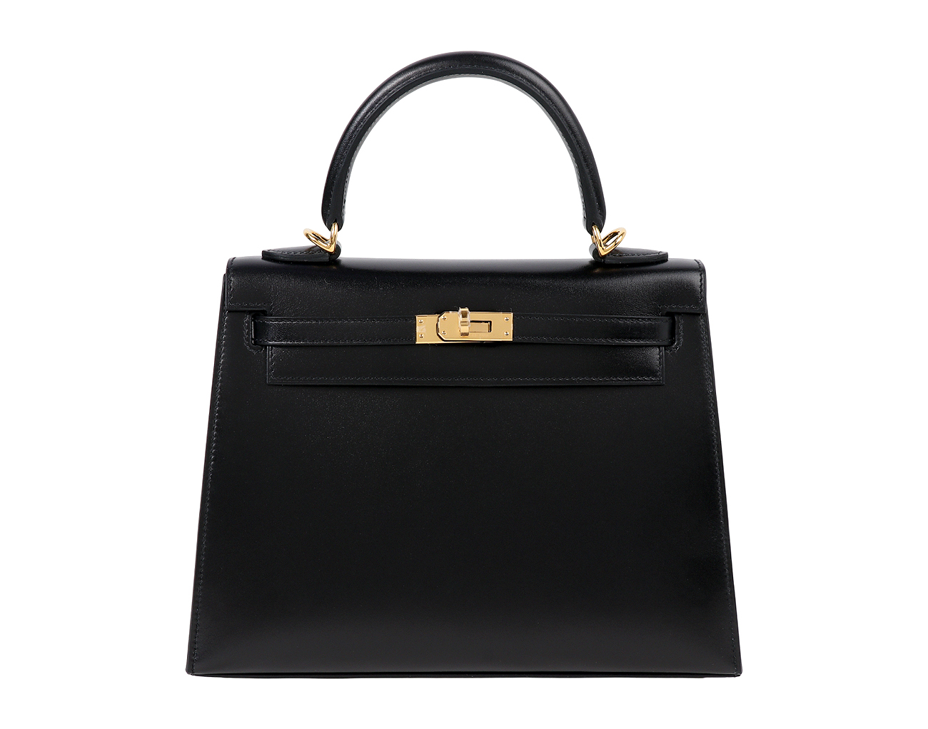 에르메스 셀리에 켈리 25 블랙 금장 복스 K