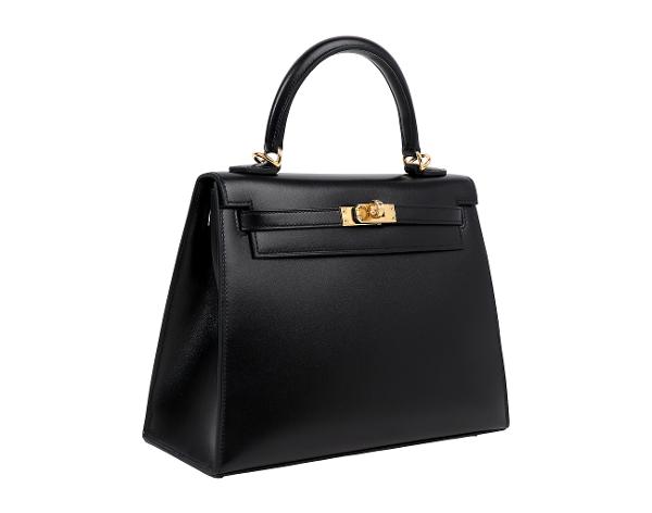 에르메스 셀리에 켈리 25 블랙 금장 복스 K