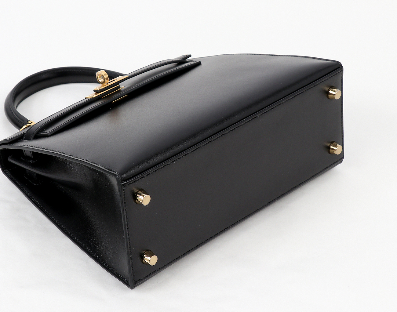 에르메스 셀리에 켈리 25 블랙 금장 복스 K