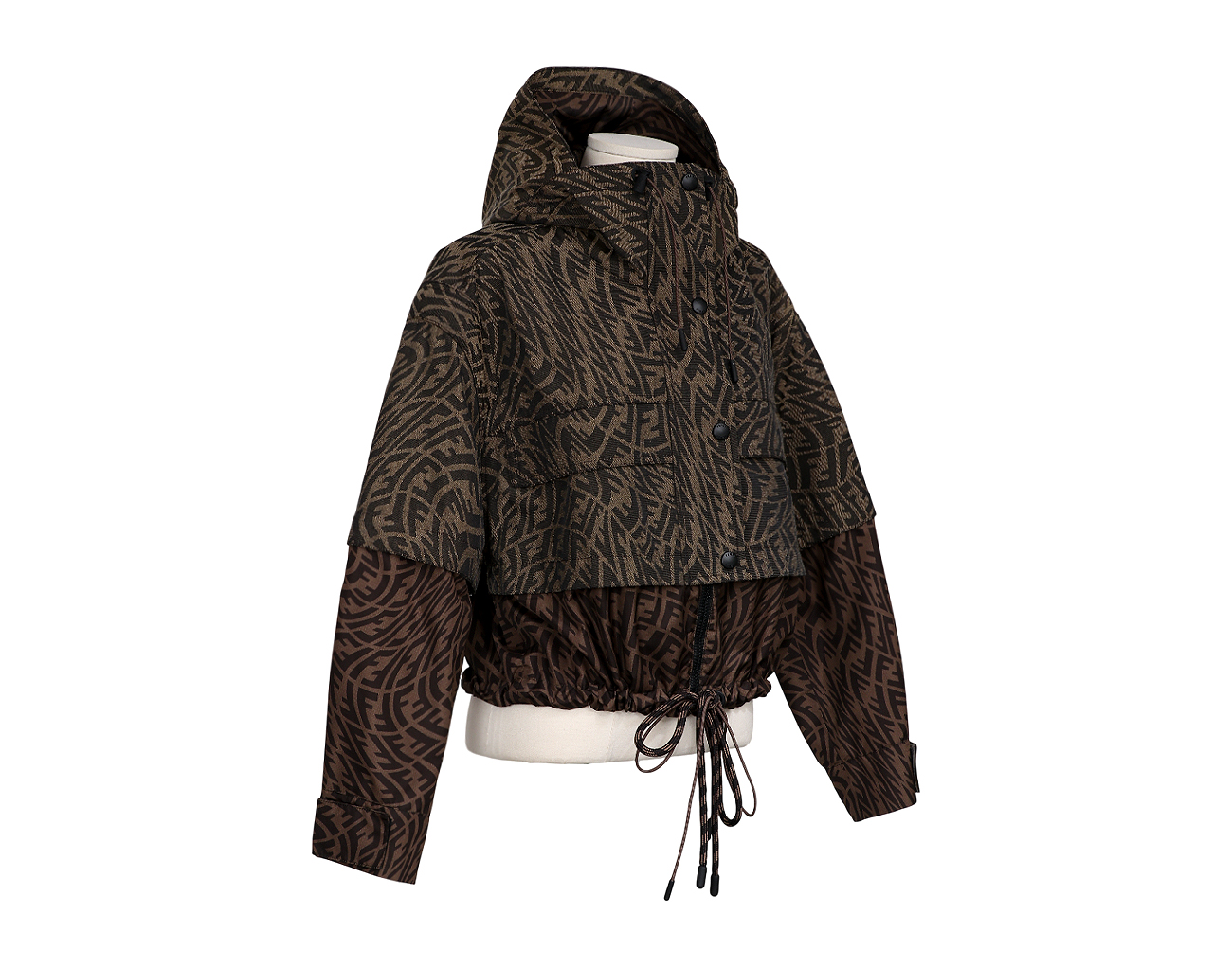 펜디 FF 윈드 브레이커 재킷 토바코 38