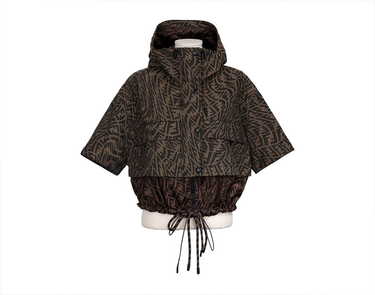 펜디 FF 윈드 브레이커 재킷 토바코 38