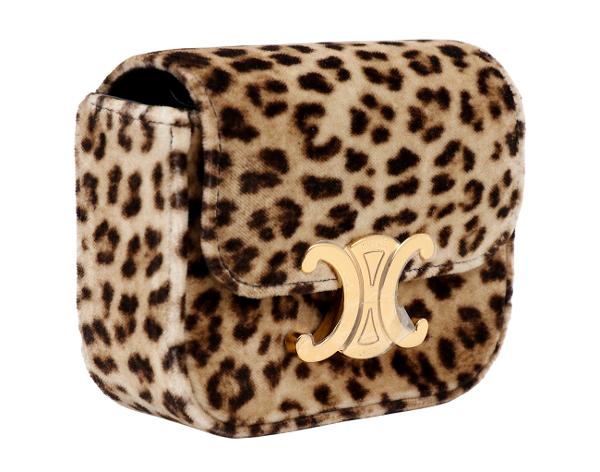 셀린느 벨벳 미니 클로드 레오파드