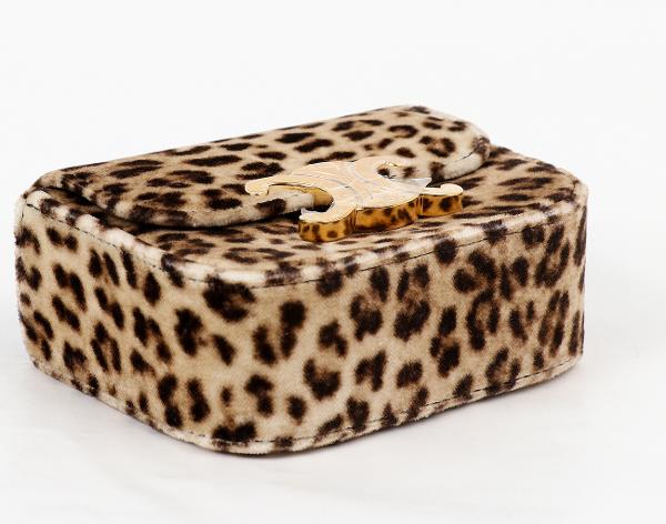 셀린느 벨벳 미니 클로드 레오파드