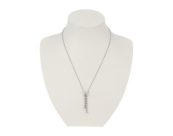 티파니앤코 빅토리아 더블 드롭 펜던트 플래티넘 다이아몬드