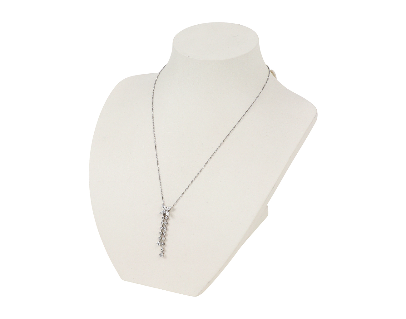 티파니앤코 빅토리아 더블 드롭 펜던트 플래티넘 다이아몬드