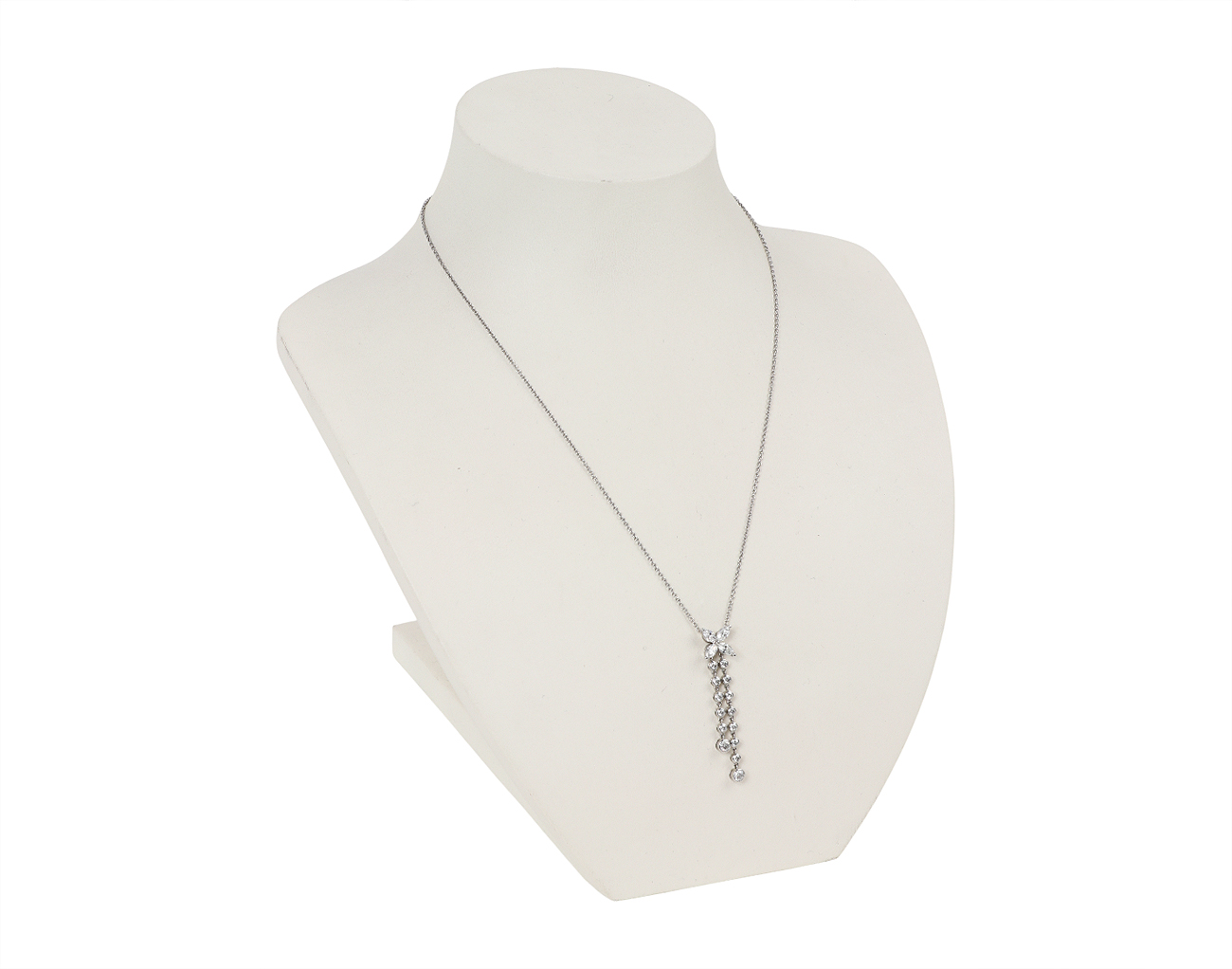 티파니앤코 빅토리아 더블 드롭 펜던트 플래티넘 다이아몬드