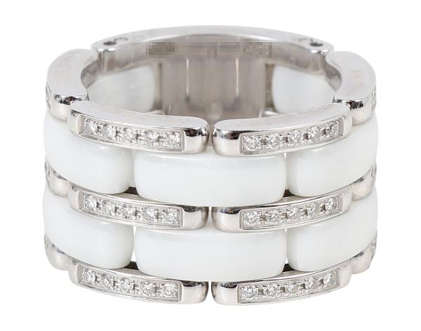 샤넬 울트라 링 화이트 화이트골드 다이아몬드 52