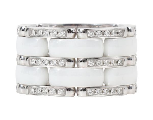 샤넬 울트라 링 화이트 화이트골드 다이아몬드 52