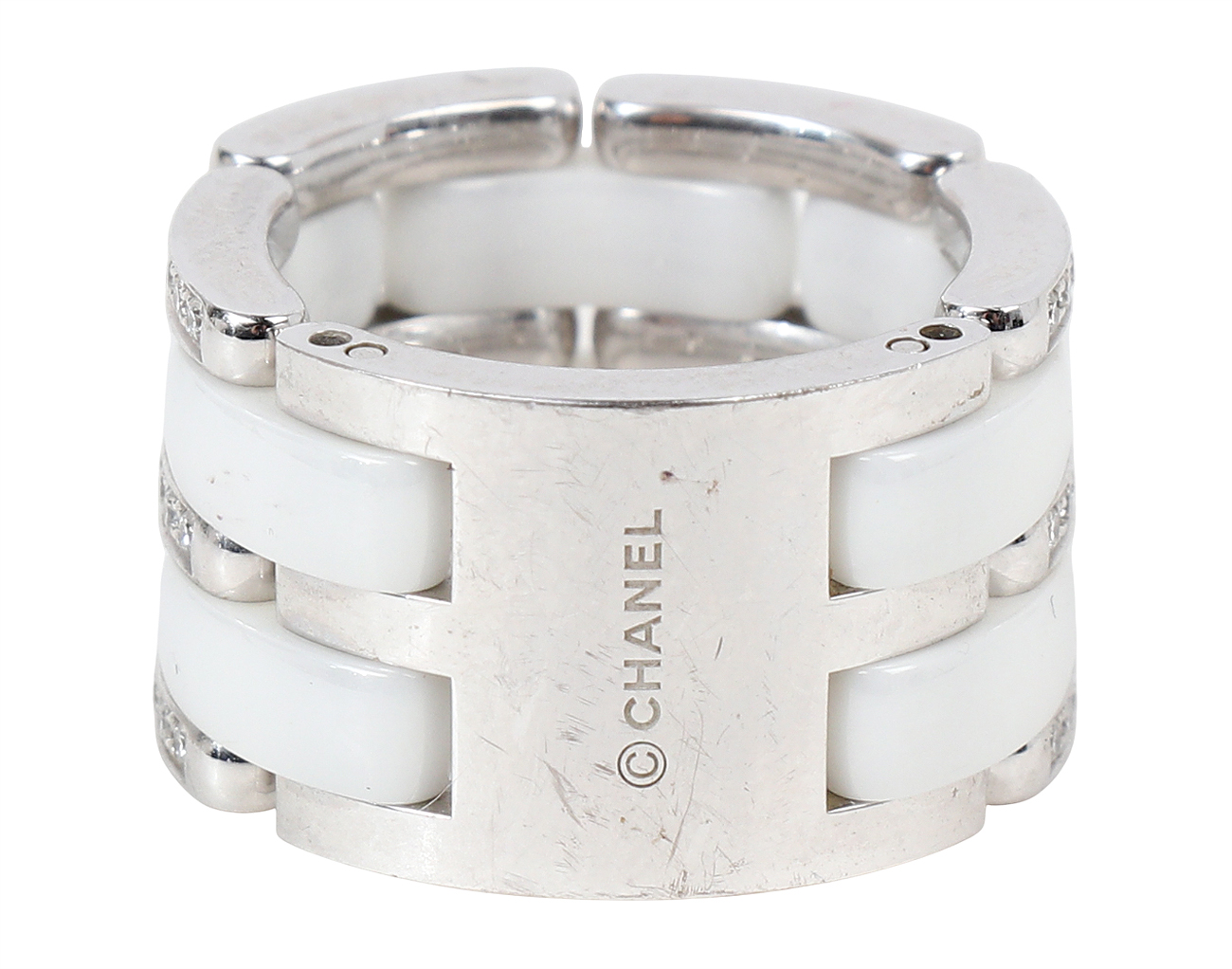 샤넬 울트라 링 화이트 화이트골드 다이아몬드 52