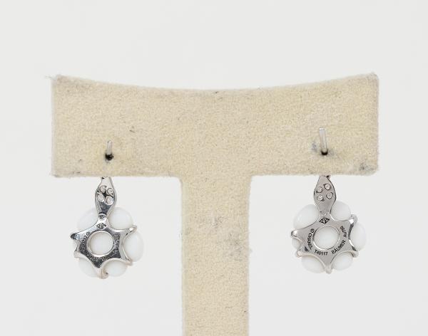 샤넬 까멜리아 드롭 이어링 화이트골드 다이아몬드