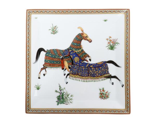 에르메스 슈발 도리엔트 스퀘어 플레이트 n°4 썽 꼴로리