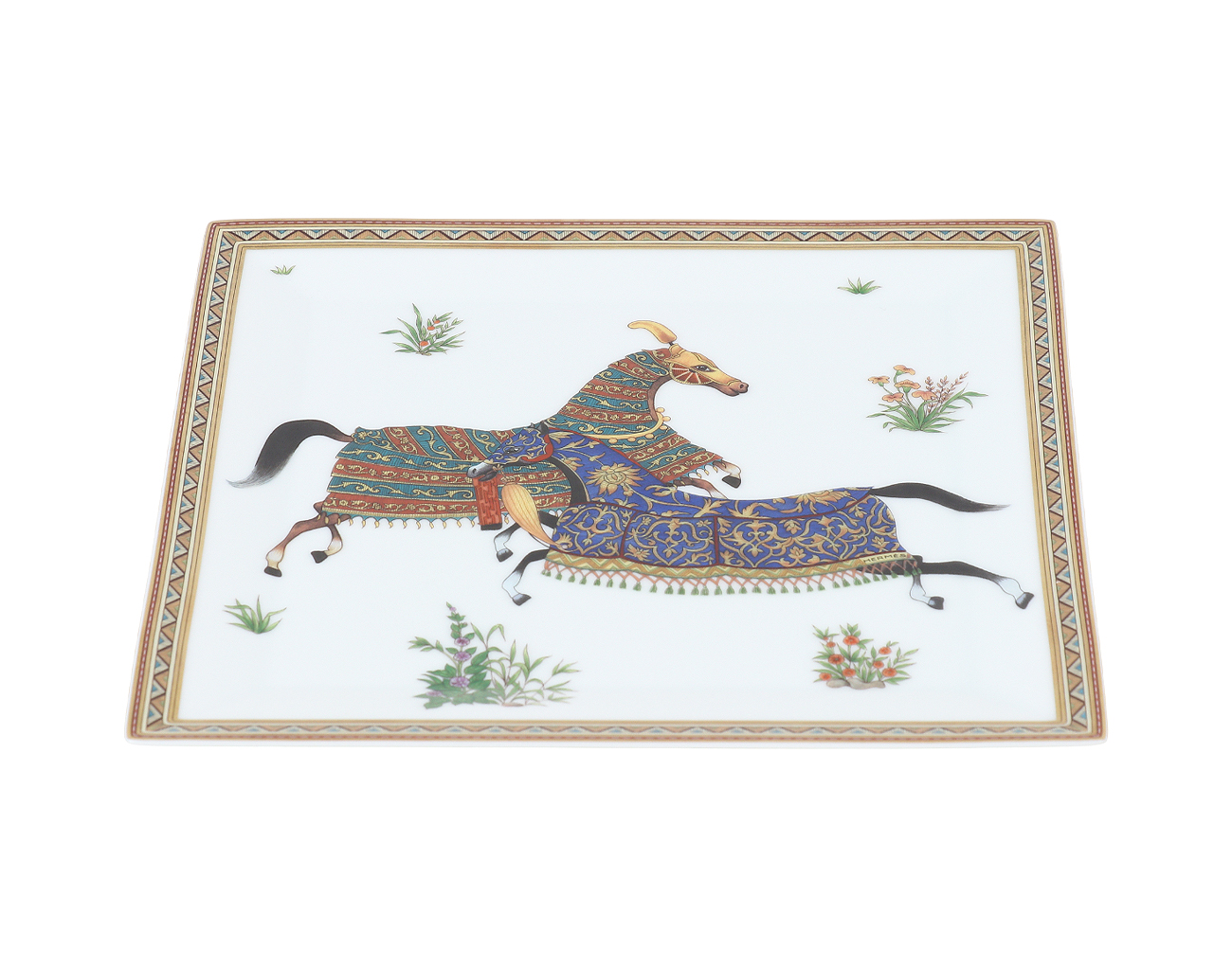 에르메스 슈발 도리엔트 스퀘어 플레이트 n°4 썽 꼴로리