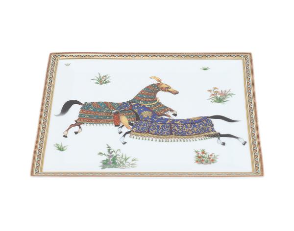 에르메스 슈발 도리엔트 스퀘어 플레이트 n°4 썽 꼴로리