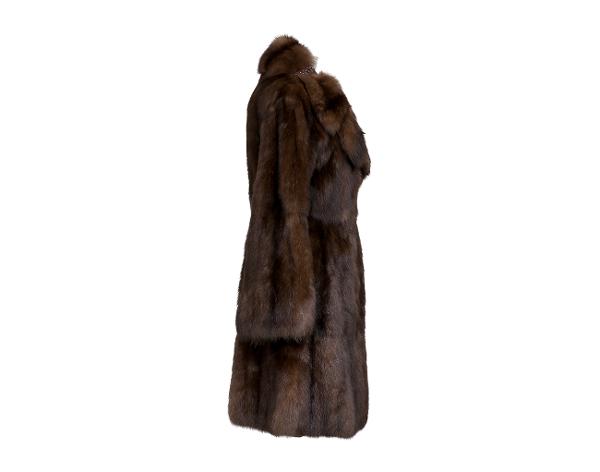 지안프랑코 페레 러시안 세이블 코트 초코 브라운 42