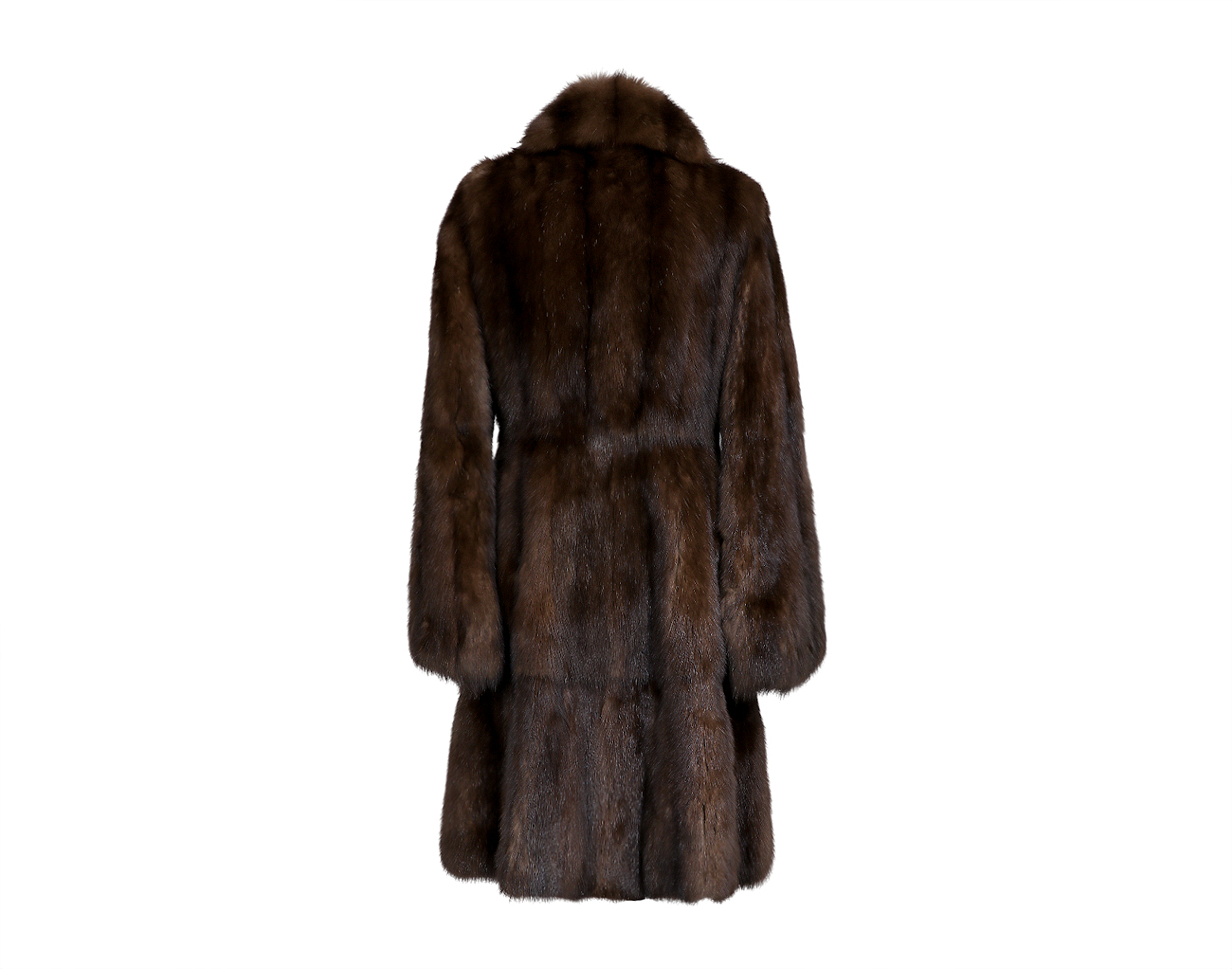 지안프랑코 페레 러시안 세이블 코트 초코 브라운 42