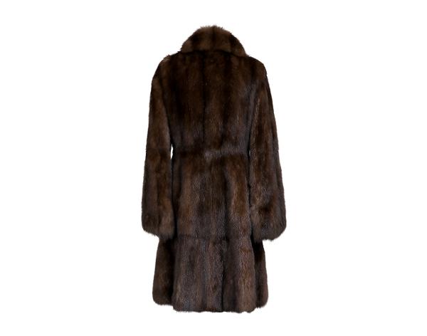 지안프랑코 페레 러시안 세이블 코트 초코 브라운 42