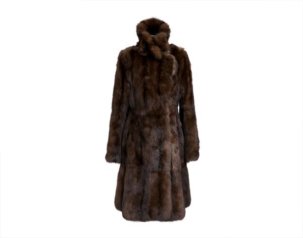 지안프랑코 페레 러시안 세이블 코트 초코 브라운 42