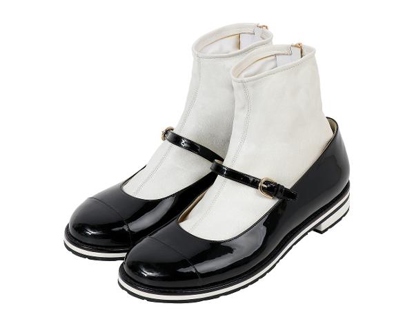 샤넬 메리 제인 숏 부츠 블랙 38 1/2