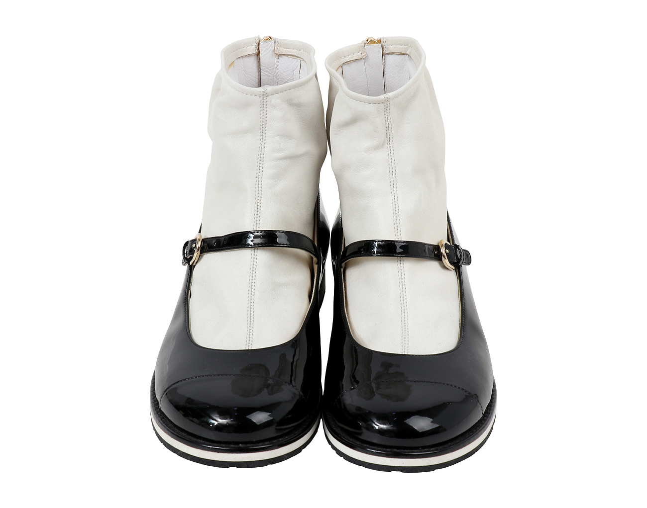 샤넬 메리 제인 숏 부츠 블랙 38 1/2