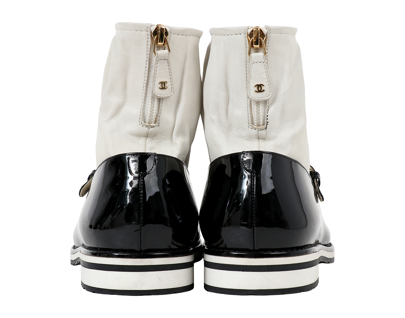 샤넬 메리 제인 숏 부츠 블랙 38 1/2