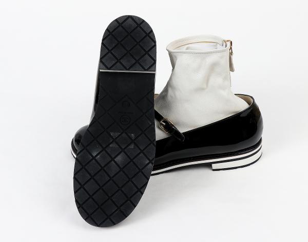 샤넬 메리 제인 숏 부츠 블랙 38 1/2