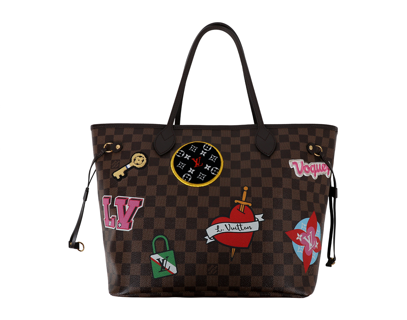 루이비통 네버풀 MM 패치 다미에 에벤