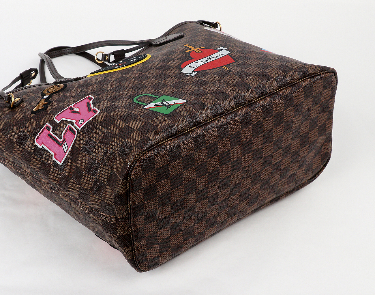 루이비통 네버풀 MM 패치 다미에 에벤