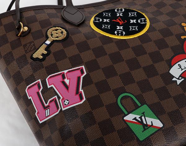 루이비통 네버풀 MM 패치 다미에 에벤