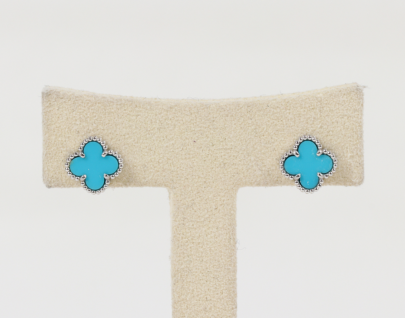 반클리프아펠 스위트 알함브라 이어링 화이트골드 터콰이즈