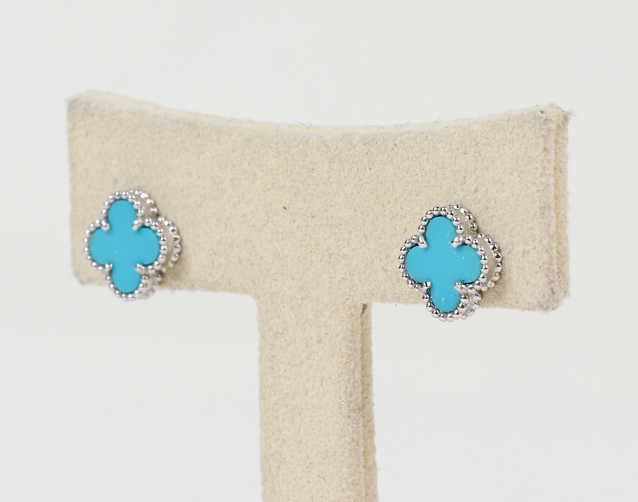 반클리프아펠 스위트 알함브라 이어링 화이트골드 터콰이즈