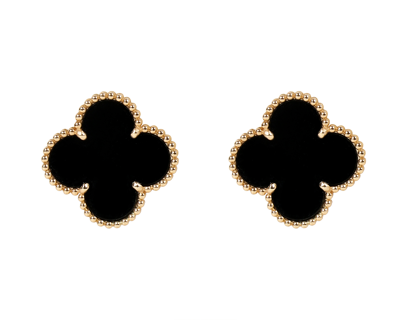 반클리프아펠 매직 알함브라 이어링 옐로우골드 오닉스