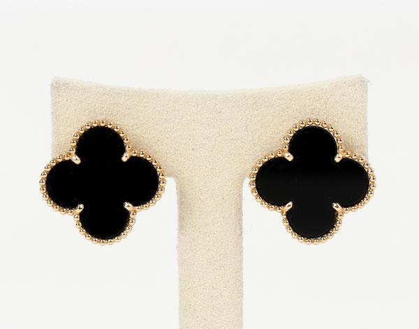 반클리프아펠 매직 알함브라 이어링 옐로우골드 오닉스