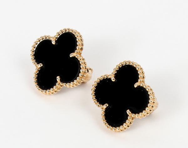 반클리프아펠 매직 알함브라 이어링 옐로우골드 오닉스