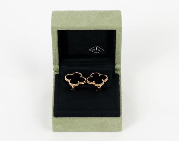 반클리프아펠 매직 알함브라 이어링 옐로우골드 오닉스