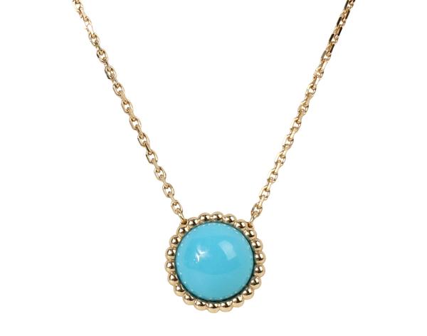 반클리프아펠 뻬를리 컬러 펜던트 옐로우골드 터콰이즈