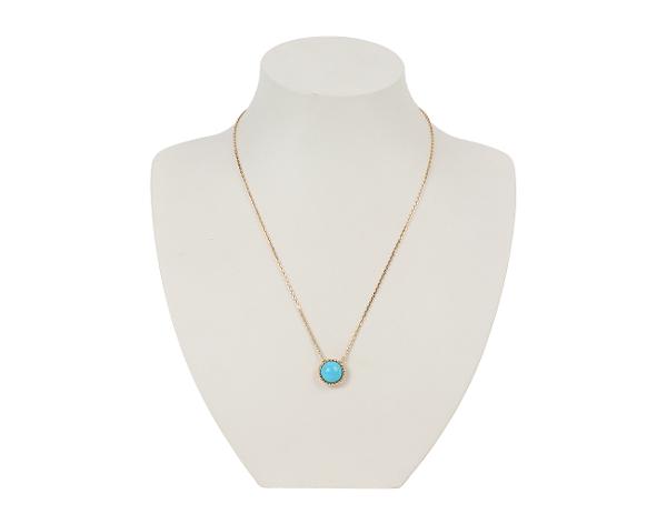 반클리프아펠 뻬를리 컬러 펜던트 옐로우골드 터콰이즈