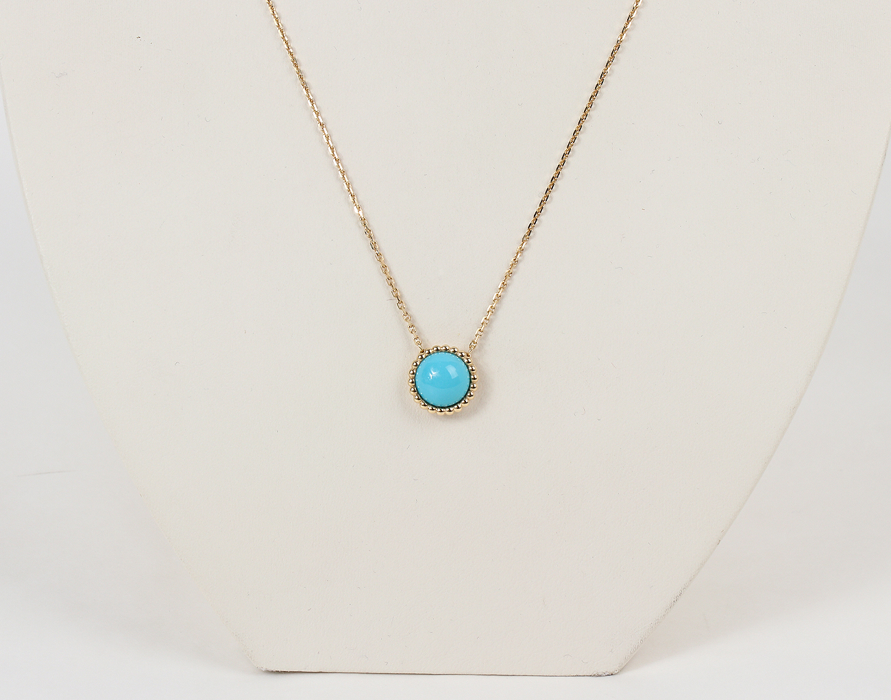 반클리프아펠 뻬를리 컬러 펜던트 옐로우골드 터콰이즈